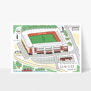 An Alternative Map of Stoke City FC - Print
