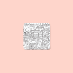 Stoke-On-Trent Map Coaster