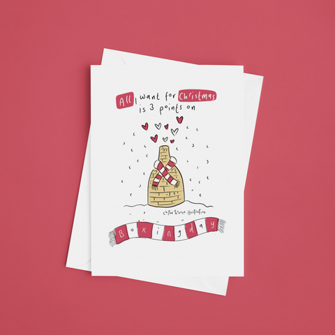 Stoke City – 3 Points on Boxing Day Christmas Card