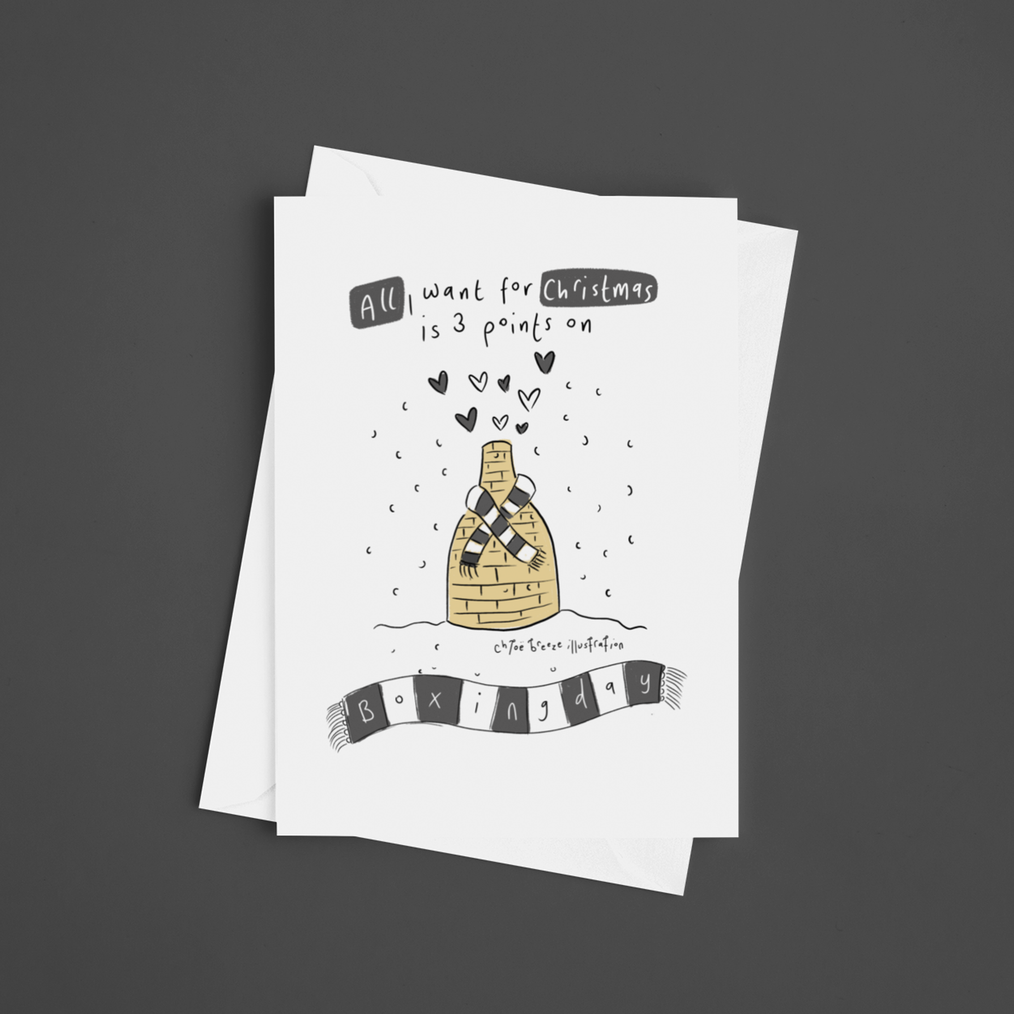 Port Vale – 3 Points on Boxing Day Christmas Card