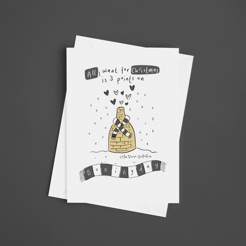 Port Vale – 3 Points on Boxing Day Christmas Card