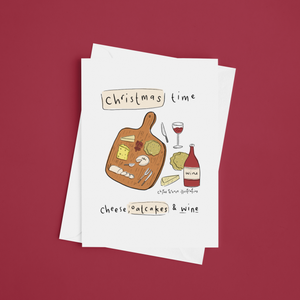 Cheeseboard, Oatcake Style, Christmas Card