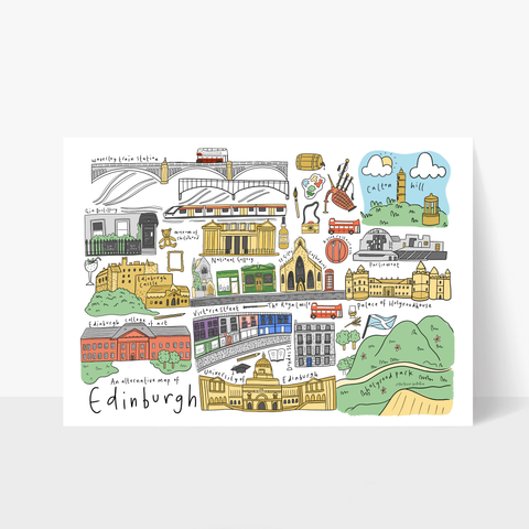 An Alternative Map of Edinburgh Print