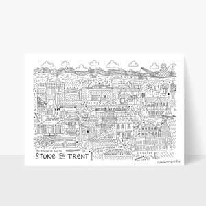 An Alternative Map of Stoke-On-Trent Print