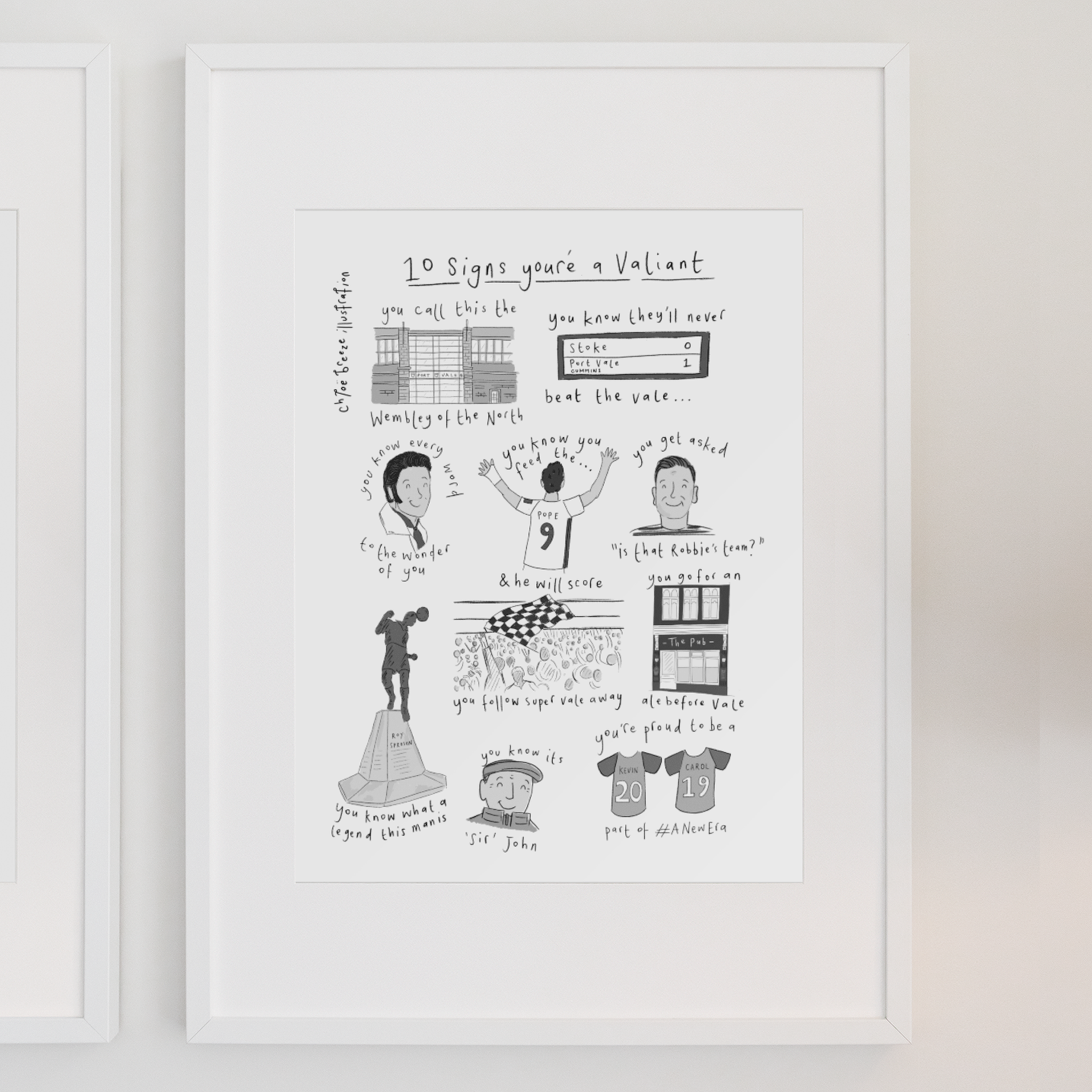 10 Signs You’re a Valiant - Port Vale Football Club Print