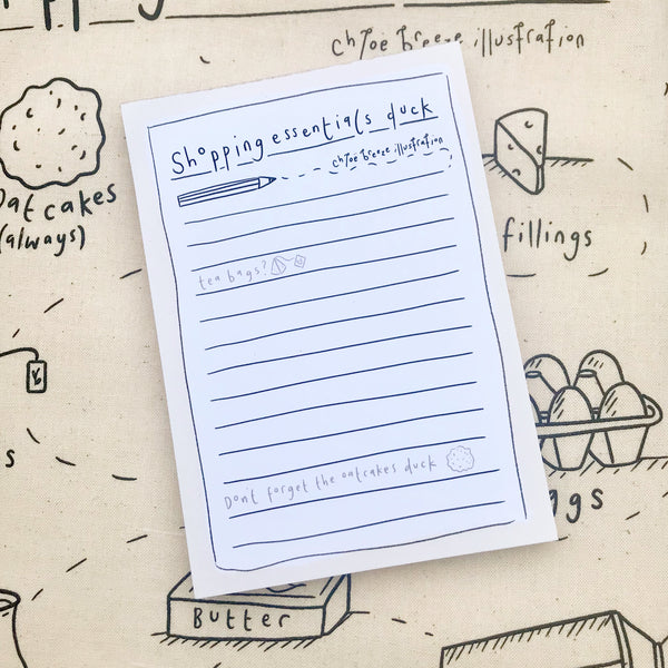 Shopping Essentials Notepad