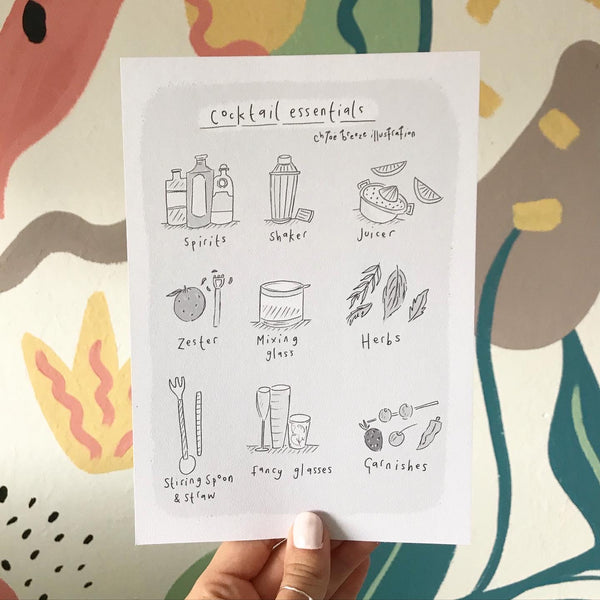 Cocktail Essentials Print