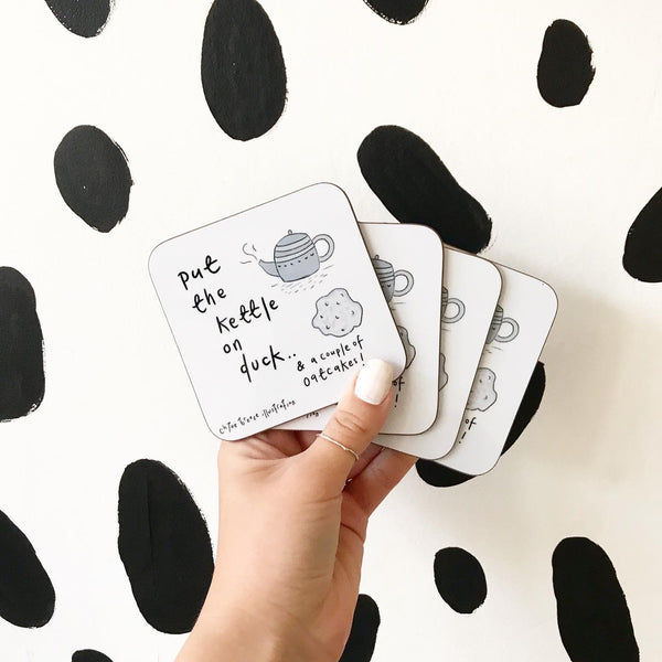 Put the kettle on, Oatcake coasters
